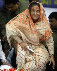 Awami League’s Sheikh Hasina.
