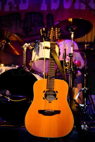 Acoustic guitar and drums