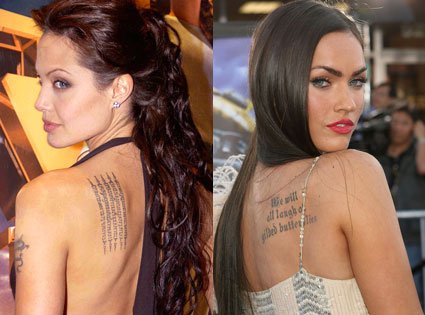 Megan-Fox-And-Angelina-Jolie-Female-Celebrity-Tattoos