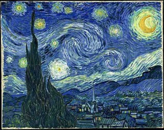 Painting by Vincent Van Gogh, Starry Night.