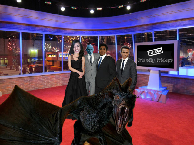 ED's Manaved, Jibin and Chirali with Drogon and Night's King