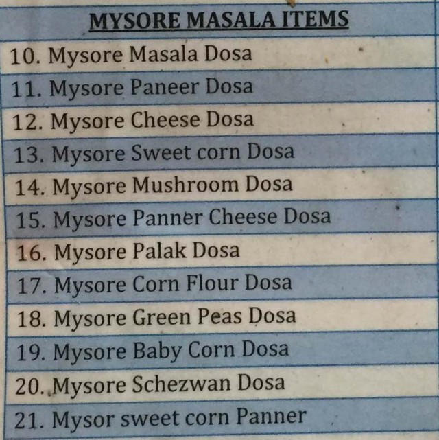 mysore masala
