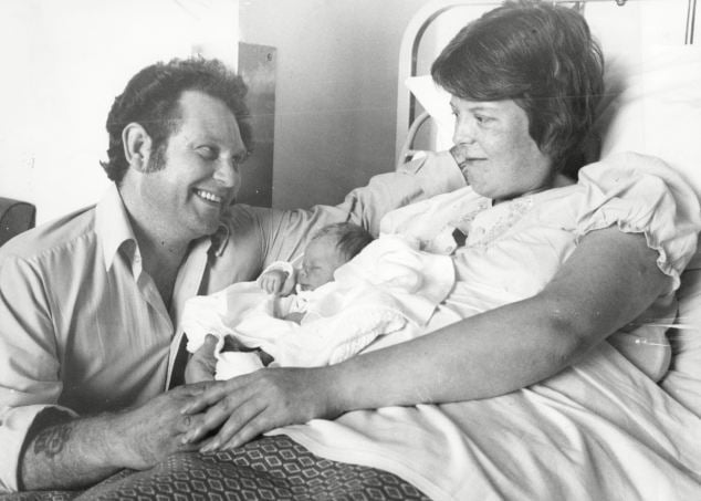Lesley & John Brown With Baby Louise