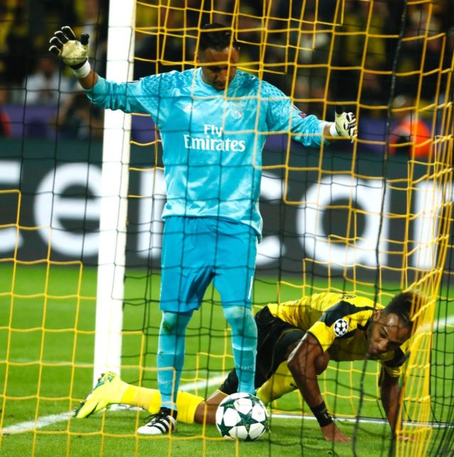 Real Madrid were brought to 1 - 1 after Aubameyang scored for Dortmund.