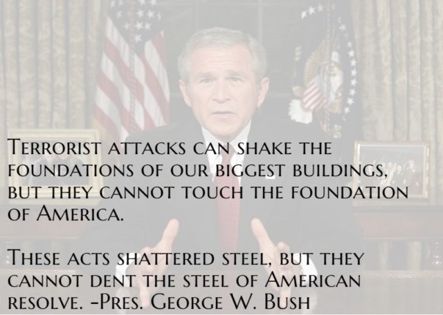 G.W. Bush address on 9/11
