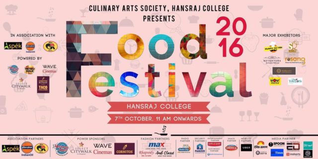 The official logo of the Hansraj Food Festival 2016.