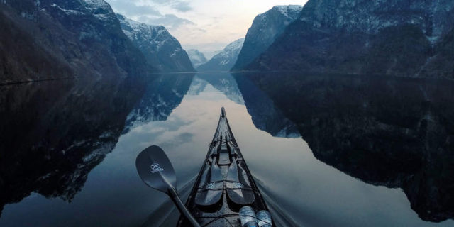kayaking in Norway
