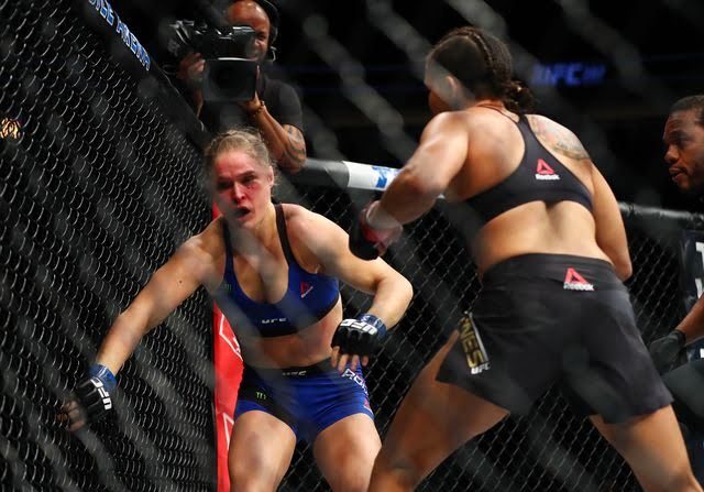 Ronda was knocked out by Amanda Nunes in just 48 seconds. Talk about domination.