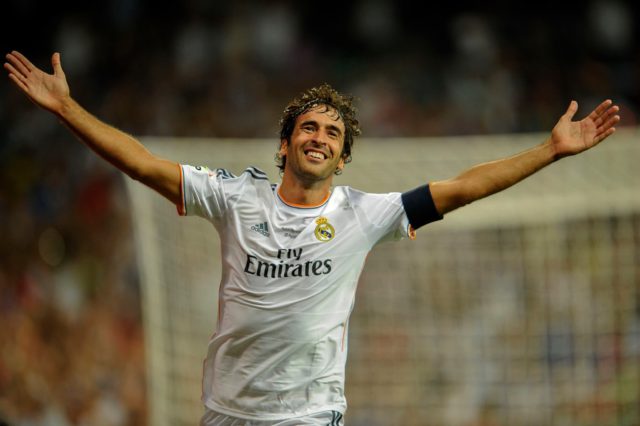Raul Gonzalez, one of the greatest players ever in the history of Real Madrid.