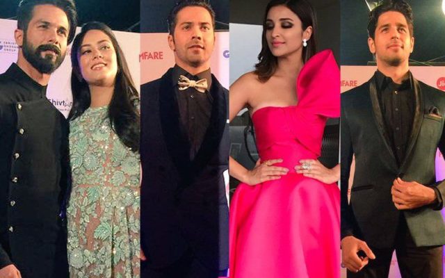Glam-Bam at the Filmfare Awards, 2017.