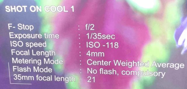 Features of Coolpad Camera
