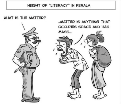 Height of "Literacy" in Kerala