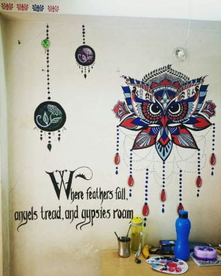 Wall Art by Namitha Soman - EFLU, Hyderabad