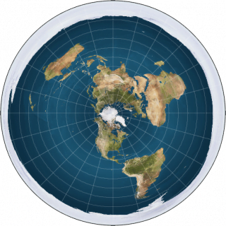 flat earth society map