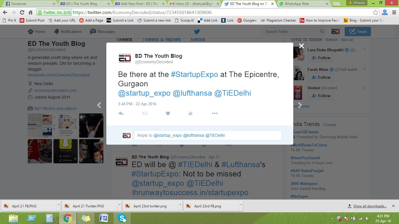 April 22 Twitter
