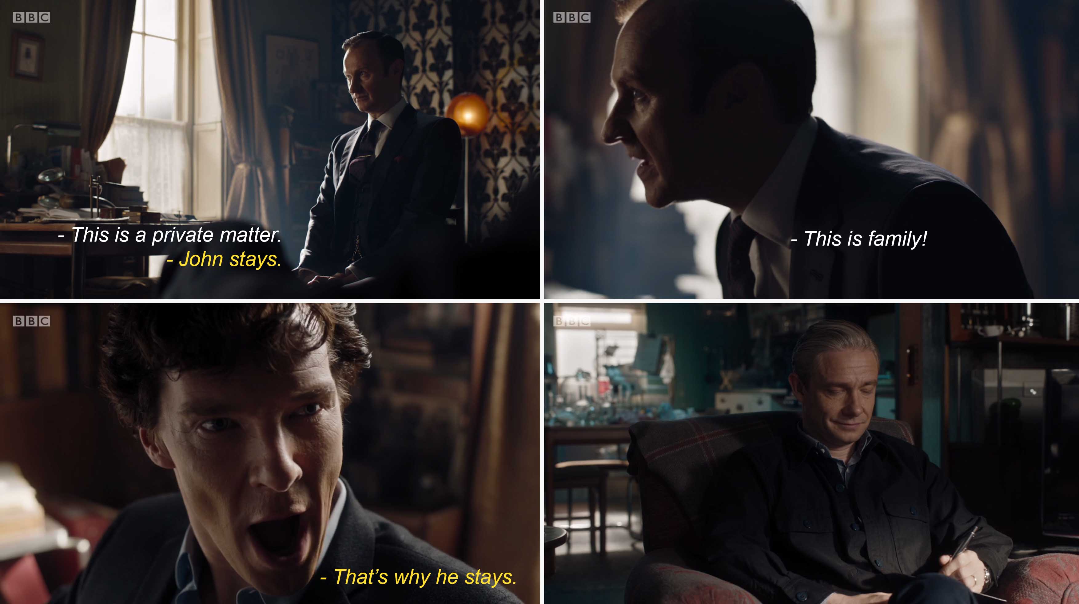 Sherlock and John are family