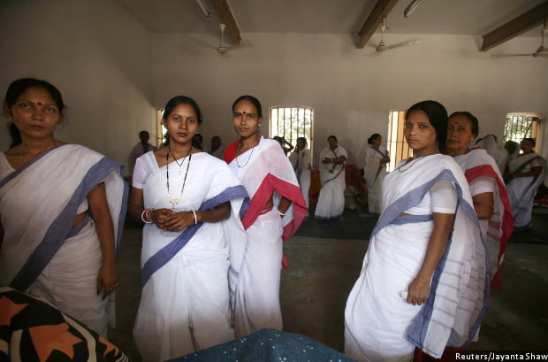 Female inmates in India