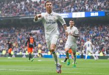 Cristiano Ronaldo celebrates his goal vs Valencia