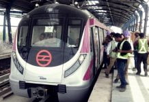 magenta line