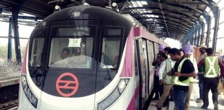 magenta line