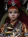 A Kumari in her attire