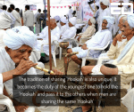 The tradition of sharing ‘Hookah’ is also unique. It becomes the duty of the youngest one to hold the ‘Hookah’ and pass it to the others when men are sharing the same ‘Hookah’.