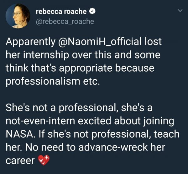 nasa internship woman loses