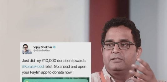 Paytm Founder's 10K Donation