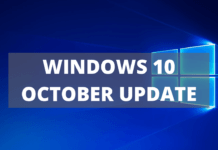 Windows 10 October Update