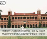 In Pics: Problem Erupts When Namaz Held By Aligarh Muslim University Students For Slain Terrorist