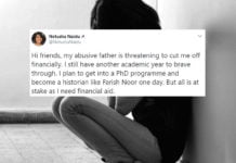 Girl Claims Abusive Father Is Cutting Financial Aid For Studies; Asks For Help On Twitter