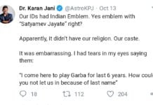 Doc Denied Entry To Garba In USA Since He Didn’t Look Hindu And His Last Name Didn’t Sound Hindu!