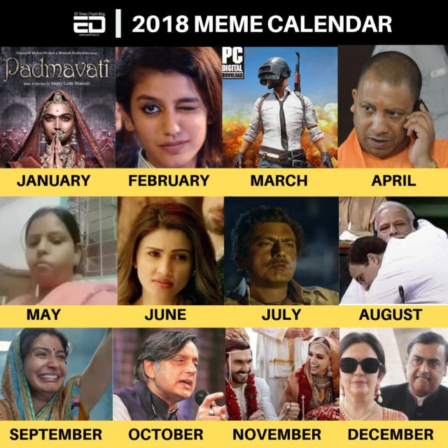 2018 Meme Calendar: What Were Some Of The Funniest Meme Trends Of 2018?