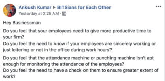 BITS Pilani Students Create App