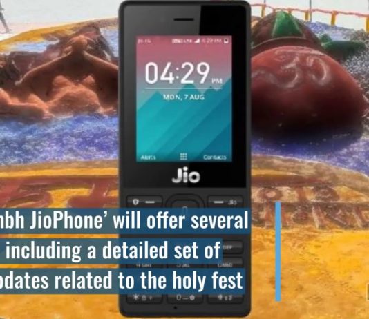 Watch: Jio Has Launched A New ‘Kumbh JioPhone’ Esp. For Kumbh Mela Pilgrims At Rs. 501 Loaded With Great Features