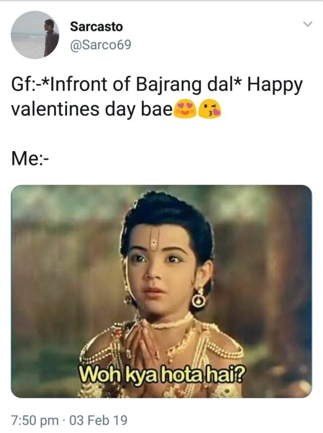 23+ Valentine Day Vs Bajrang Dal Meme