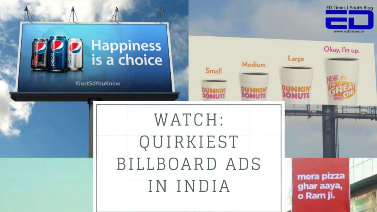Watch Quirkiest Billboard Ads In India