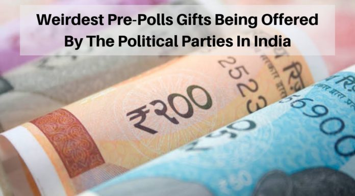 Watch: Weirdest Pre-Polls Gifts Being Offered By The Political Parties In India pre-poll gifts