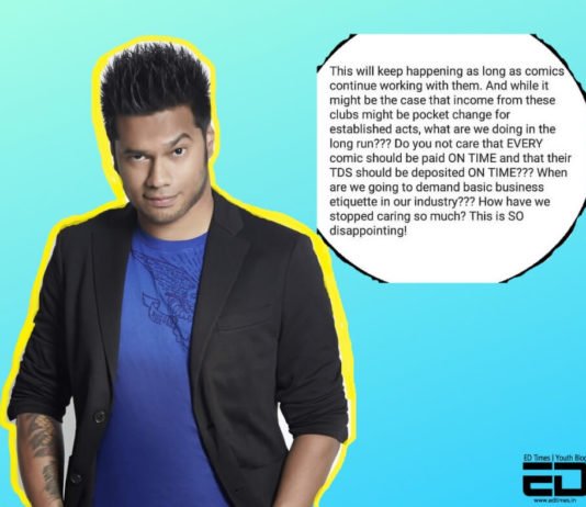 Daniel Fernandes Makes Insta Post On How Comedy Clubs Don’t Respect Comedians & Pay Them On Time Indian Comedy Clubs