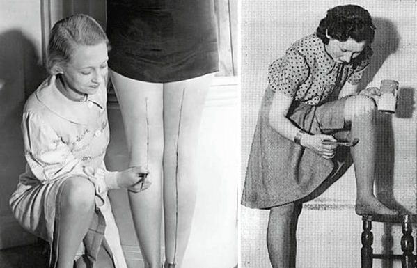 Crazy Things Women Did To Stay Fashionable During The Great Depression And World War II