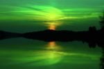 achray-sunset-in-green-grand-lake-algonquin-park-david-porteus