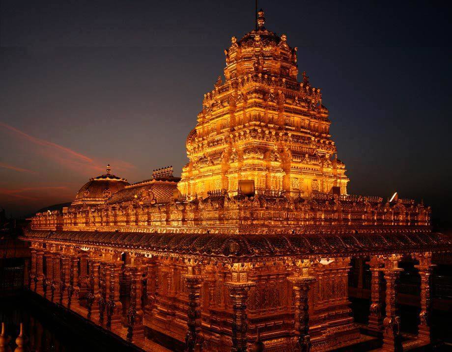 In Pics This Tamil Nadu Golden Temple Is Made With 1500 Kg Gold Almost Double Of Amritsars 5145