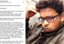 Idiotic Filmmaker Wants Govt. To Legalise Rape, Women To Carry Condoms & Comply With Rape Daniel Shravan