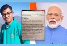 Teenage Boy Urges The Prime Minister To Order Religious Trusts To Donate Their 80% Wealth