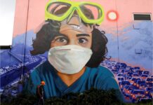 Mural Artists Draw Titanic’s And Other References To Build Awareness On COVID-19