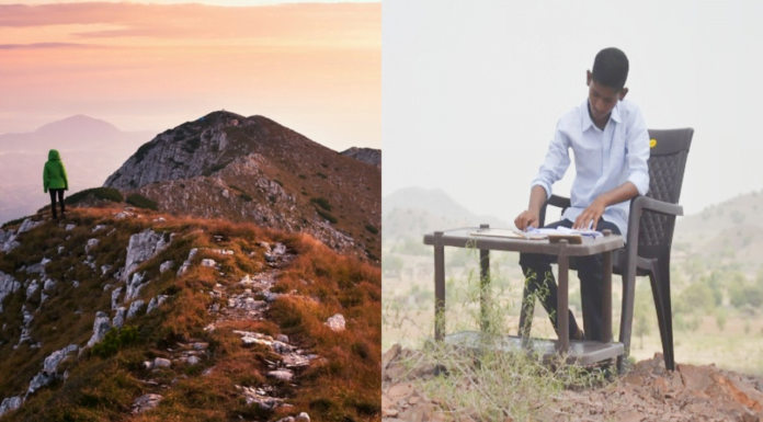 Rajasthan Boy Climbs A Mountain To Attend An Online Class