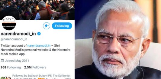 PM Modi's twitter account hacked