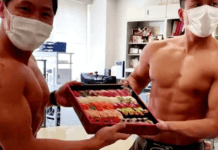 A Japanese Restaurant Is Using Bodybuilders As Delivery Boys To Boost Sales Amidst Pandemic