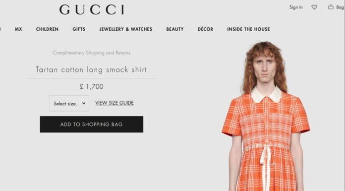This Is How Gucci’s New Tartan Dress Aims To Fight Toxic Masculinity