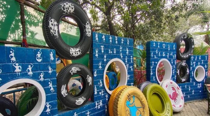 In Pics: Stunning Visuals Of Kolkata Park Where Old Tyres Have Been Used To Craft Artefacts